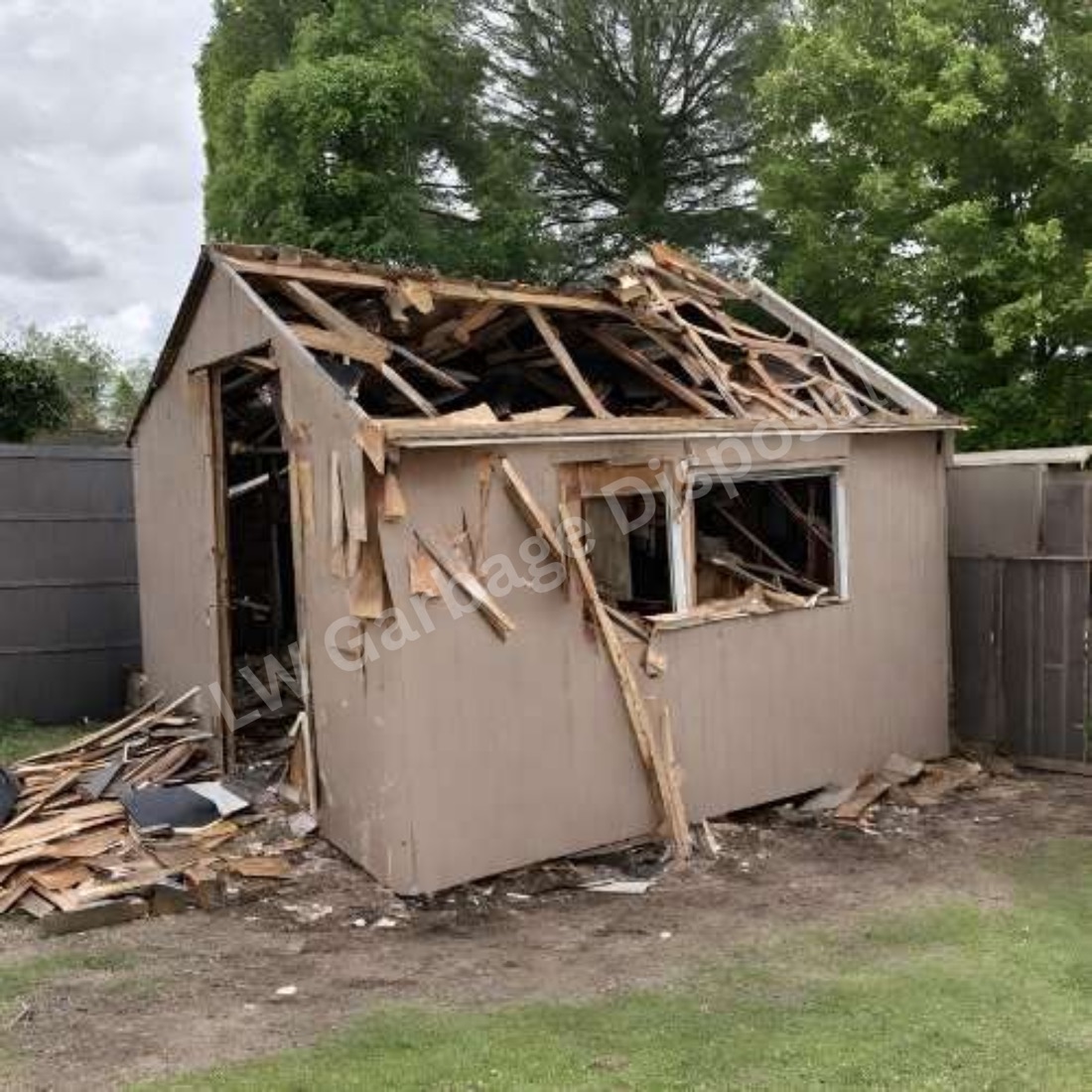 Shed Demolition in Laguna Woods, CA by LW Garbage Disposal
